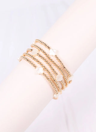 Loken Clover Bracelet Set - Gold