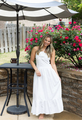 Payton Midi Dress - White
