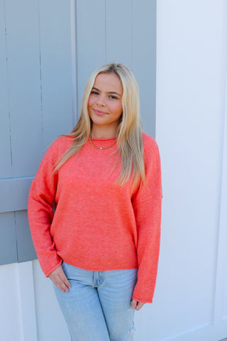 Easy Days Ahead Sweater - Orange
