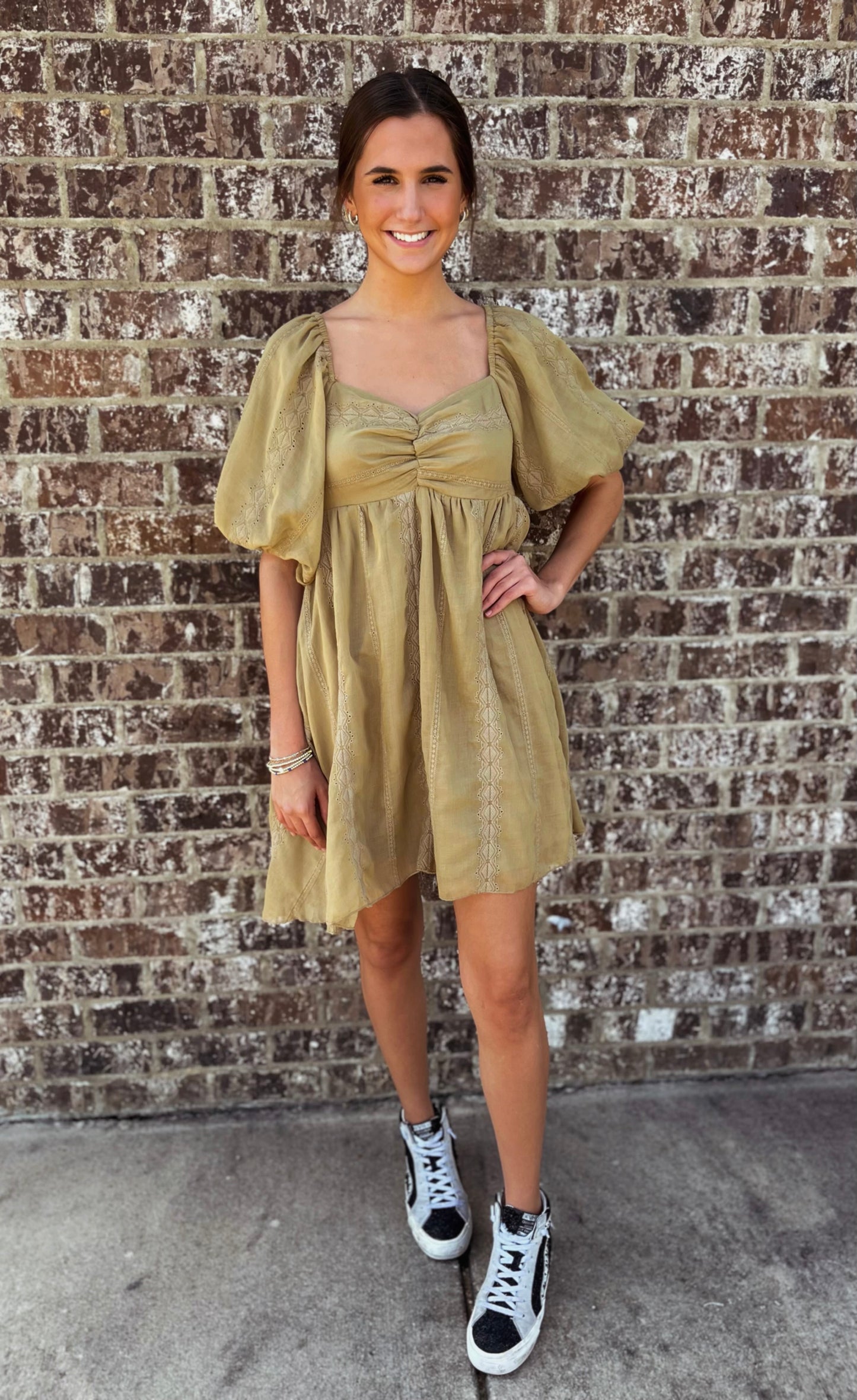 Maeve Dress-Olive