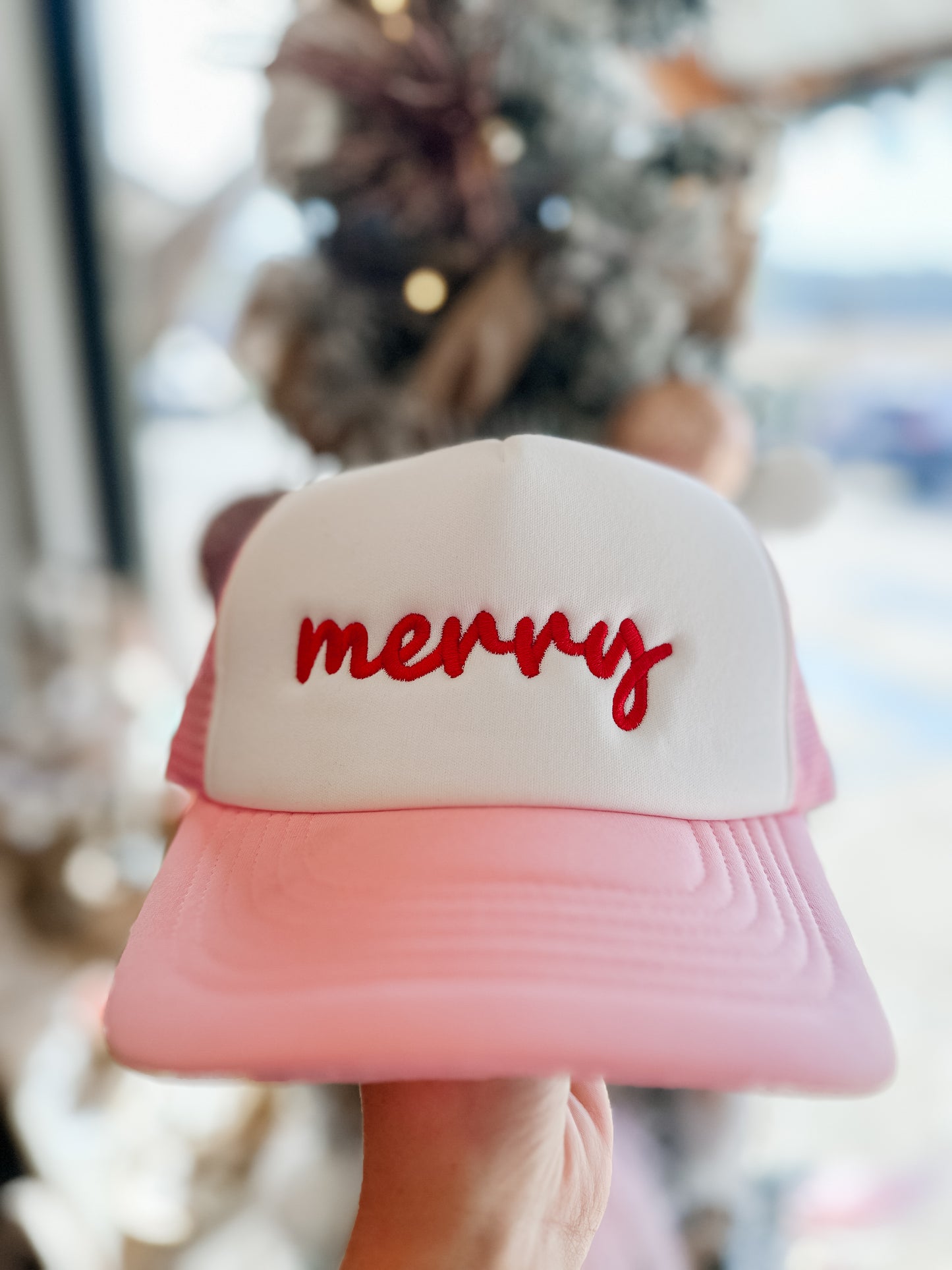 Embroidered Merry Hat