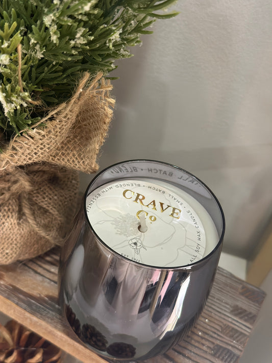 Crave Black Stemless Candle