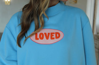 Loved Mockneck Sweatshirt
