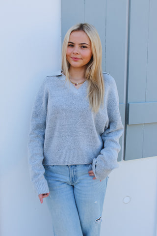 Zoey Sweater - Heather Gray