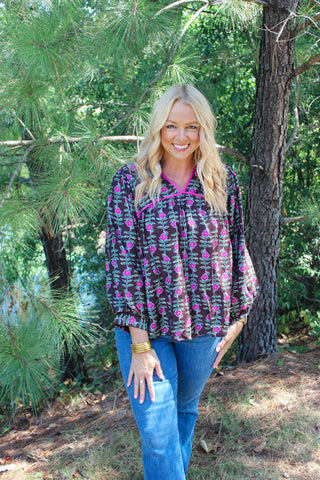 Marci Top - Brown