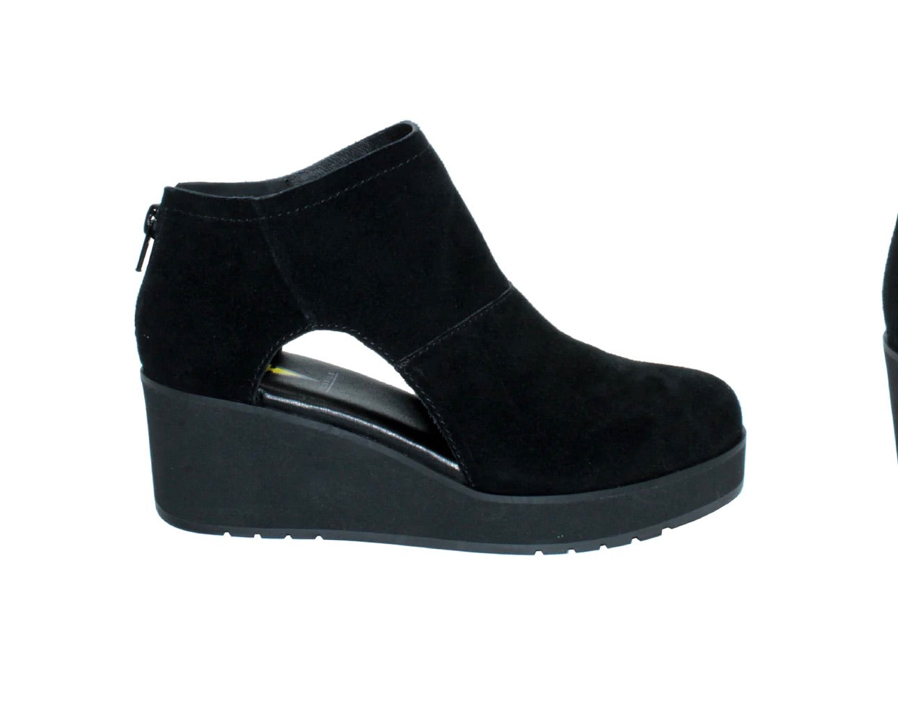 Bianca Suede Wedge- Black