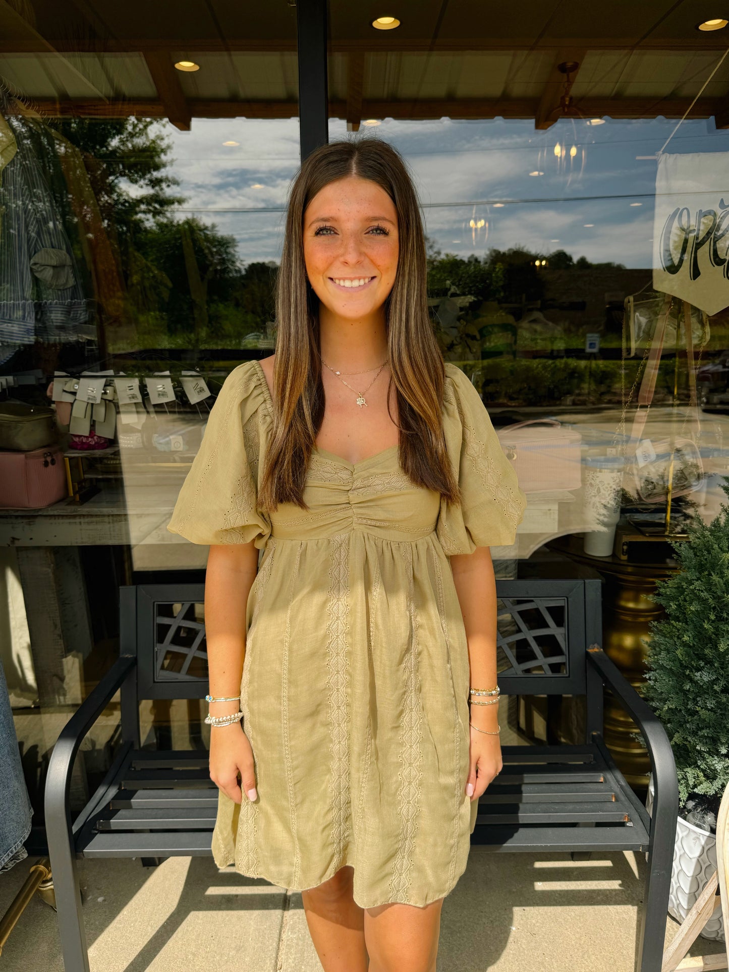 Maeve Dress-Olive