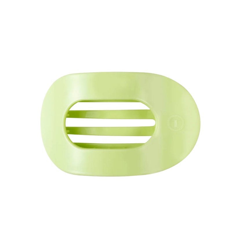 Teleties Small Flat Round Hair Clip-Aloe There!