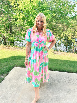 Catarina Floral Midi Dress