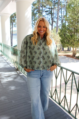 Barkley Botanical Top - Dark Sage