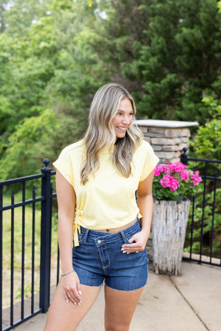Happi Tie Top - Yellow