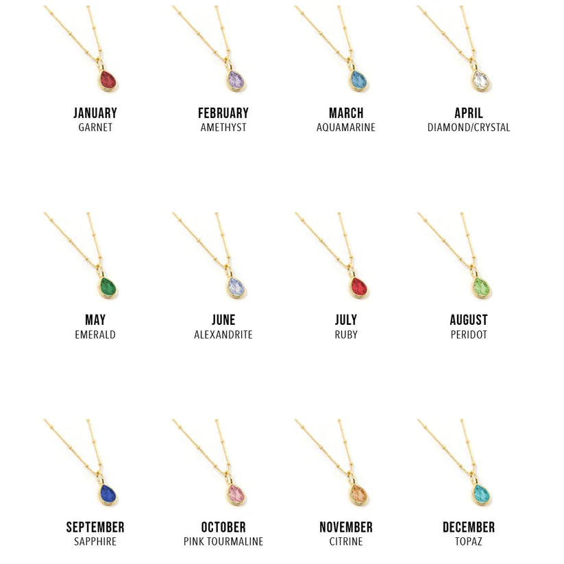 TSK Birthstone Charms