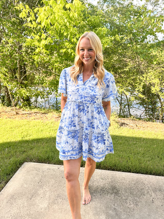 Betty Dress - Blue