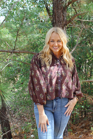 Barkley Botanical Top - Brown