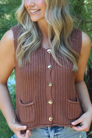 Libby Chunky Button Down Sweater - COCO