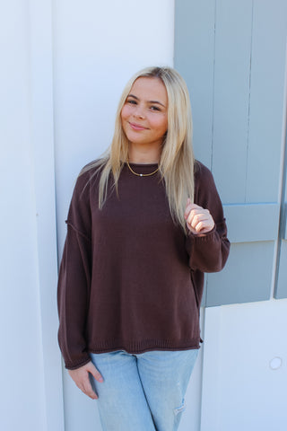 Mazie Sweater - Brown