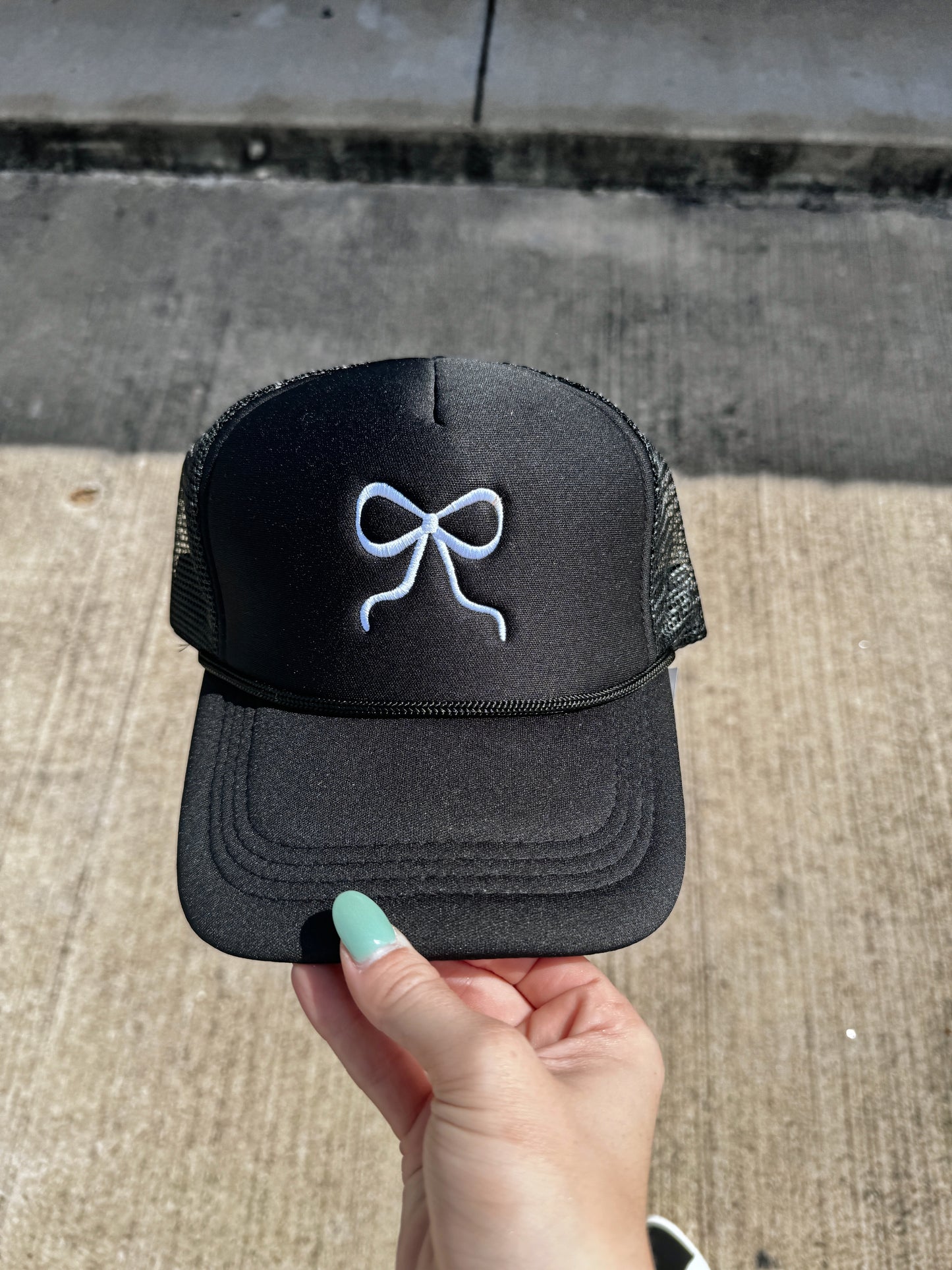 Ribbon Bow Trucker Hat