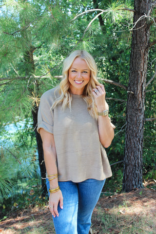 Dolman Top - Taupe