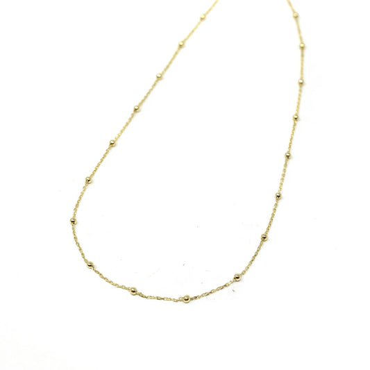 TSK Baby Ball Chain Necklace 18"