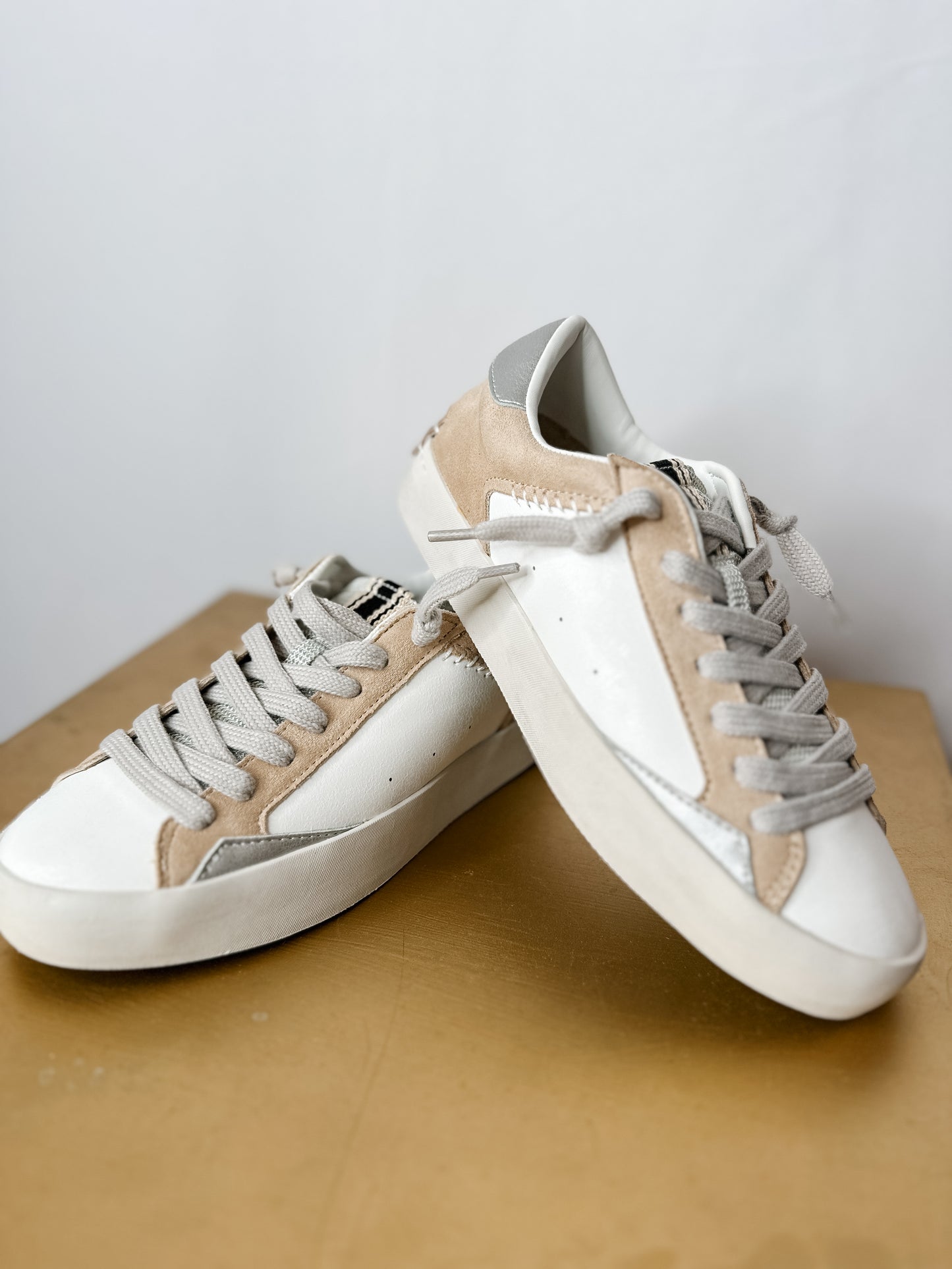 Ruby Sneaker - Beige Suede