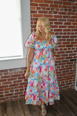 Venice Dress - Pink Mix