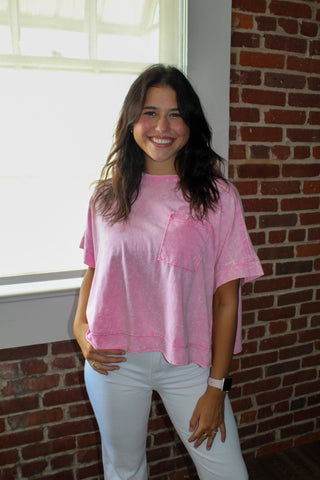 Zenana Oversized Crop Tee