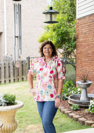 Sandy Floral Top