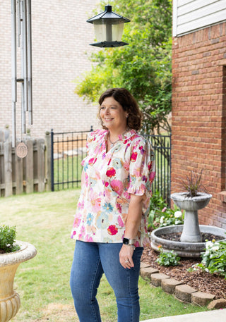 Sandy Floral Top