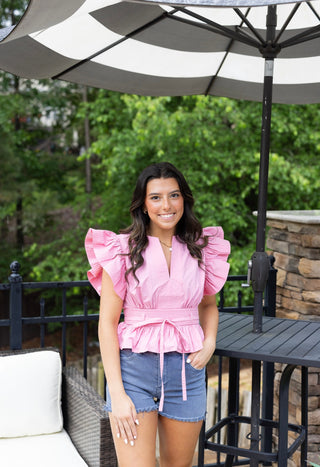 Mary Kate Top - Pink