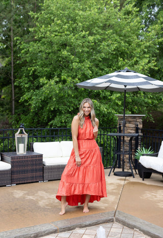 Sunset Maxi Dress - Orange