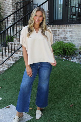 Marley Short Sleeve Top - Ecru