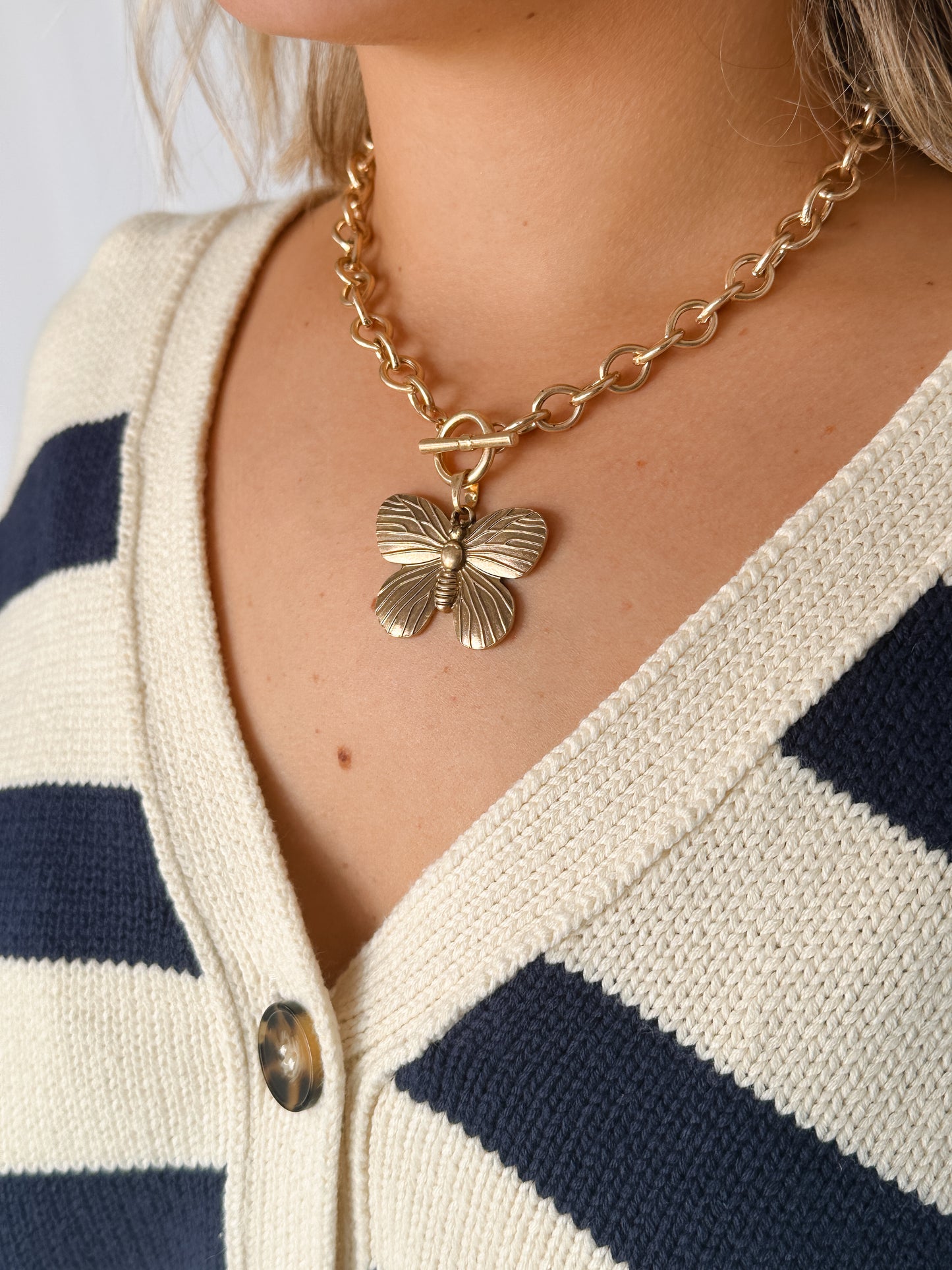 Chunky Butterfly Necklace