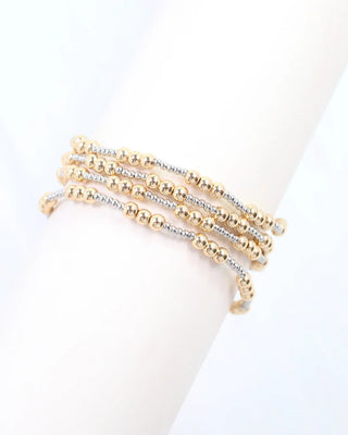 Kennedy Bracelet Set - Silver-Gold