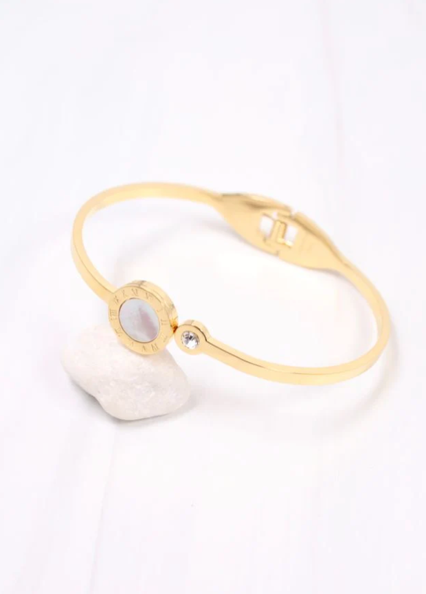 Kimberlee Bangle with Accent GOLD