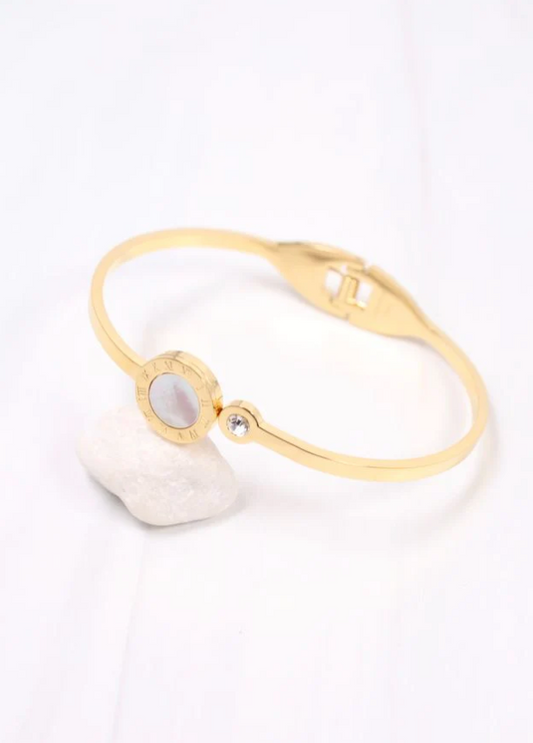 Kimberlee Bangle with Accent GOLD