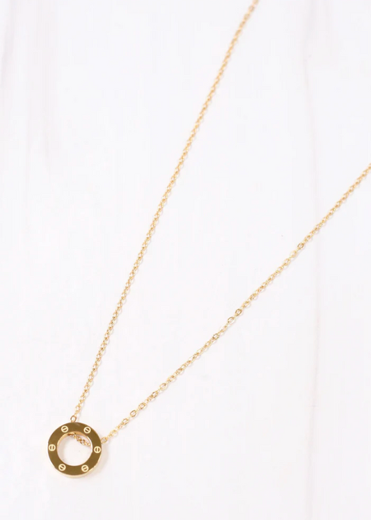 Hendler Circle Charm Necklace