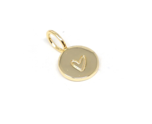 TSK Engraved Heart Charm