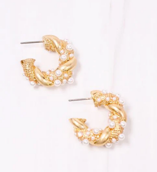 Coburn Twisted Hoop Earrings