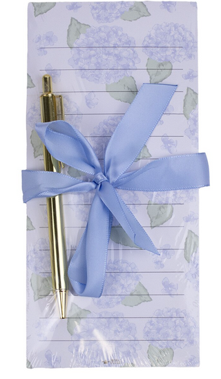 Hydrangea Notepad Gift Set