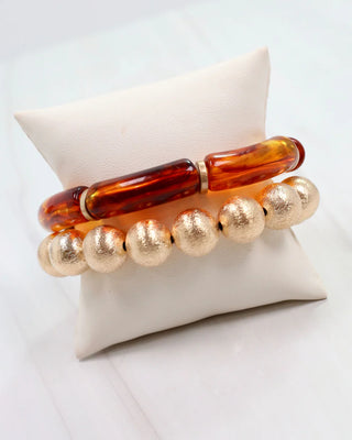 Muhlissa Bracelet Set - Brown