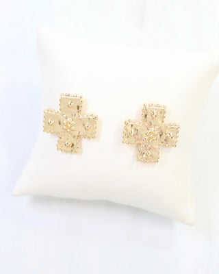 Carol Cross Stud Earring