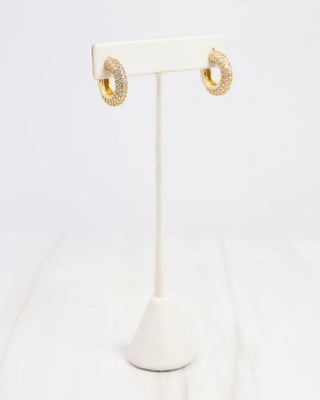 Elfina CZ Hoop Earring