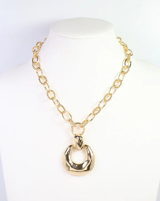 Galena Horseshoe Charm Necklace