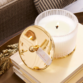 Frasier Fir Medium Poured Candle - Frosted Wood Grain