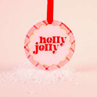 Holiday Tree Ornament Holly Jolly