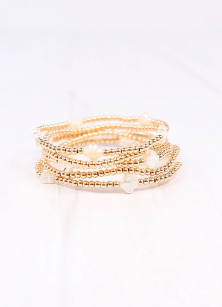 Loken Clover Bracelet Set - Gold