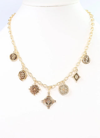 Mariann Charm Neckace- Gold