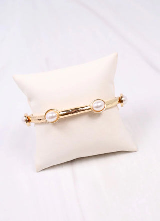 Piers Stretch Bracelet with Pearls