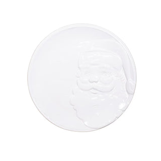 Santa Embossed Round Platter