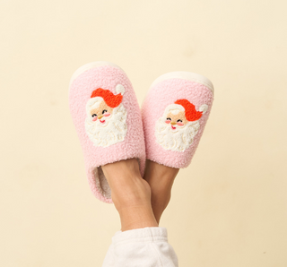 Fuzzy Slipper Santa